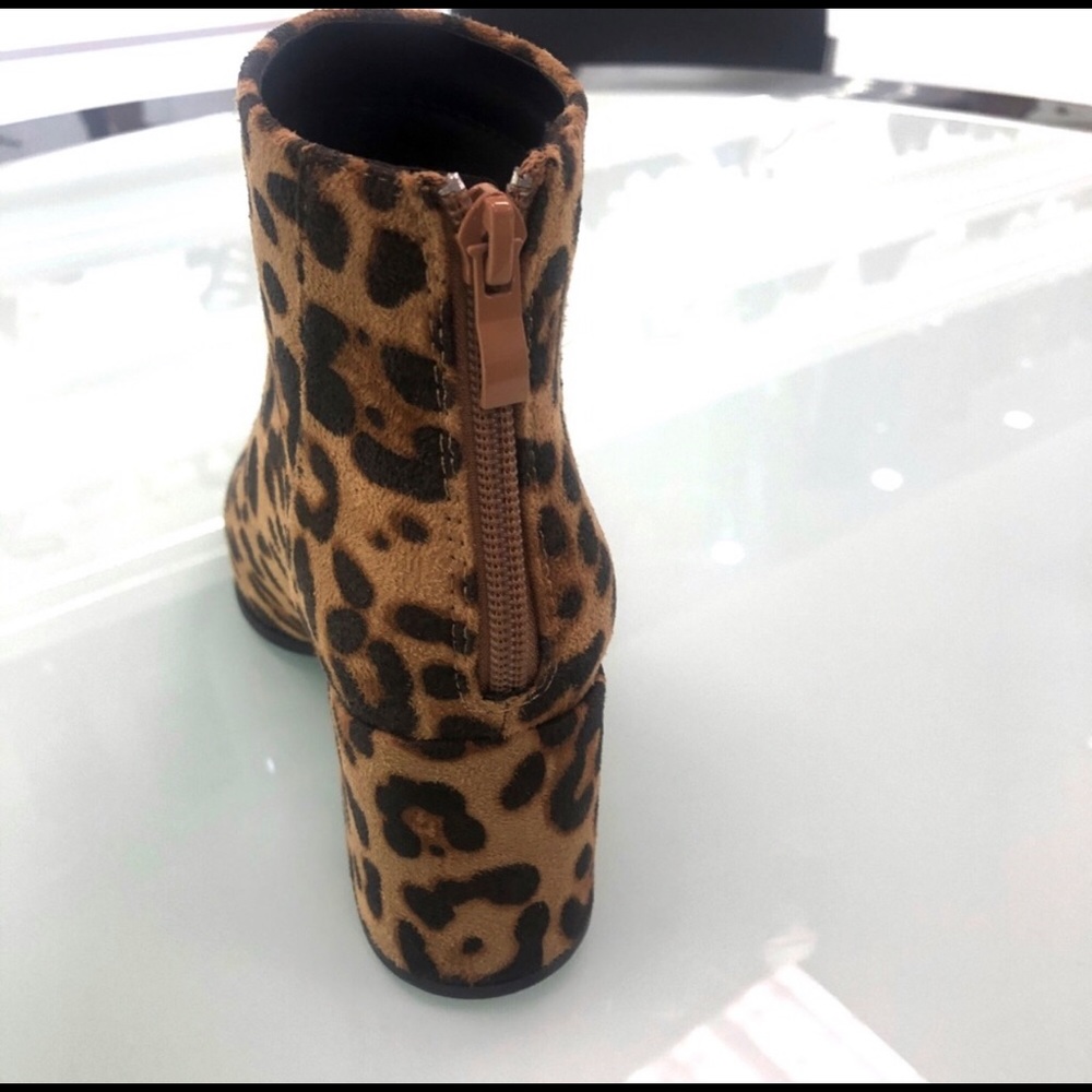 Leopard Printed Bootie Block Heel - image 4